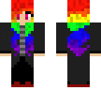 rainbow hair person