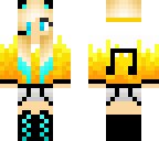 yellow and blue gamer girl