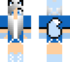 blue fox with headphones