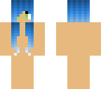 blue haired girl base