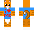 ginger cat with i love mc tshirt
