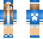 girl cap bleu