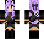purple haired cat assassin
