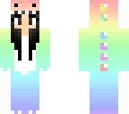 rainbow dinosaur girl skin
