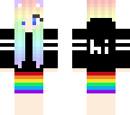 rainbow girl