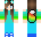 rainbow wolf girl