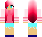 rose haired girl