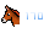 170 horses