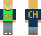 4ch 3pixel thin cape green