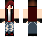 dyed red tips girl
