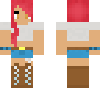 pink hair farmer girl