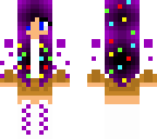 purple cake girl