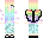 raindow girl with wing's