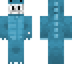 static in dinosaur costume