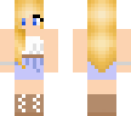blonde girl with dress