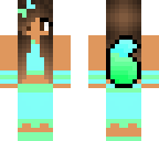 mint and aqua wolf