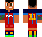 neymar 2017 skin fc barcelona with  tattoo
