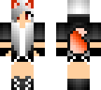 orange and black wolf girl