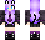 purple survival girl cat