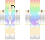 rainbow hair girl