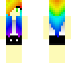 rainbow haired girl