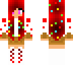 red cake girl