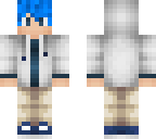 blue haired boy