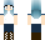blue haired girl