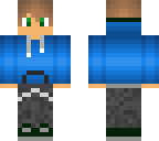 blue hoodie
