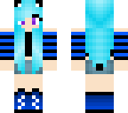 blue striped sleeves