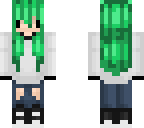 green haired girl