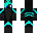 neon blue anime wolf