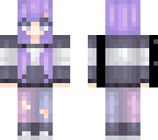 purple hair girl in the making
