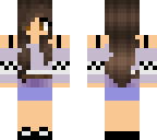 purple skin girl