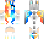 blue and orange dragon gurl