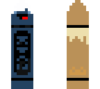 blue crayon