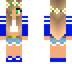 blue striped girl