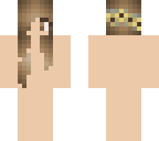 brown with yellow flower crown hair base