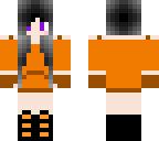 crystal dyed hair orange