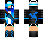dragon girl blue