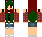 green and red hair girl
