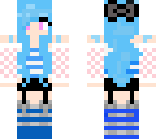 pastel blue girl