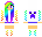 rainbow creeper girl