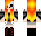 skull fire girl