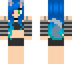 blue cat girl