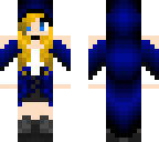 blue cloaked worrier