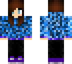 blue hoodie girl