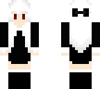 chibi black and white girl