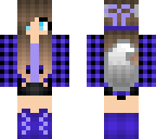 cute girl who wears purple