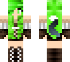 green haired girl